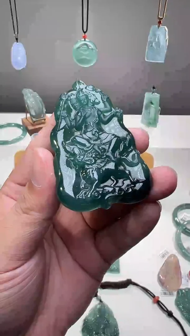 吊坠(不含链)未镶嵌翡翠麒麟