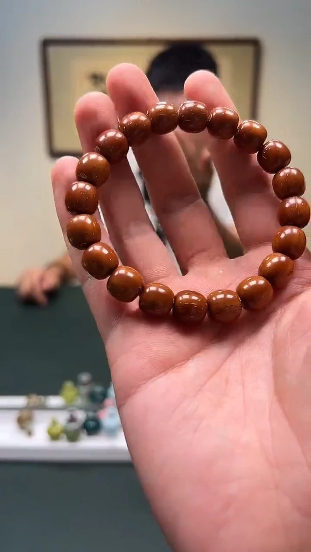 紫金鼠手串10.5mm+半实心料精工紫金鼠老型单圈