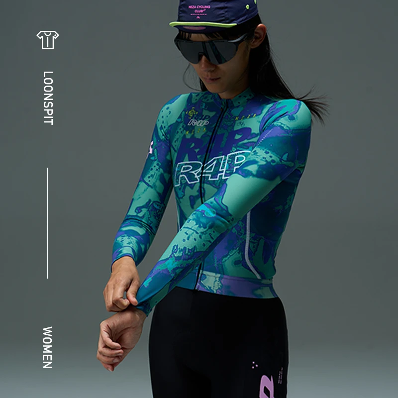 NEZA「鸾.龙润」秋季女款零感显瘦长袖骑行服 轻奢公路自行车