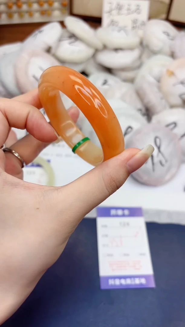 石英质玉手镯未镶嵌124-财气镯-圈口55