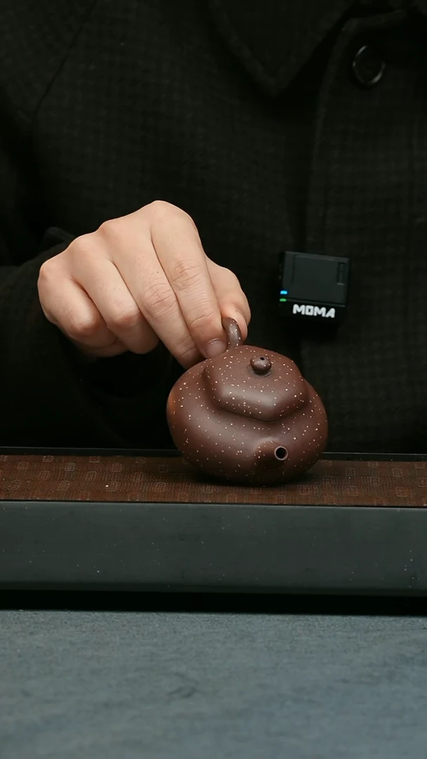 【闪购商品】紫砂茶壶五堂 六方静乐-紫泥铺砂