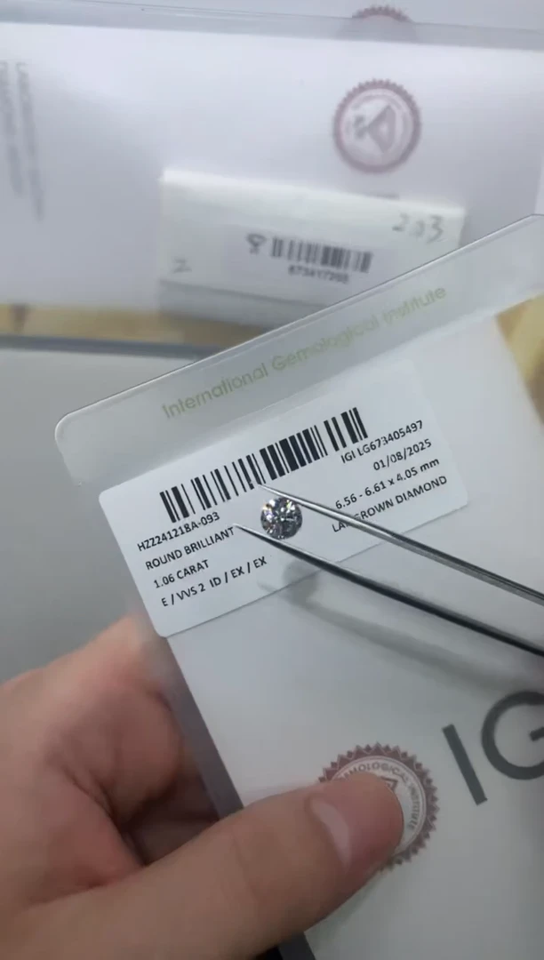 【闪购商品】实验室培育钻石裸石未镶嵌1.06E673405497