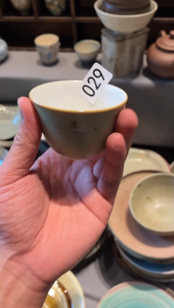 瓷片咸*七29  手绘主人杯1个