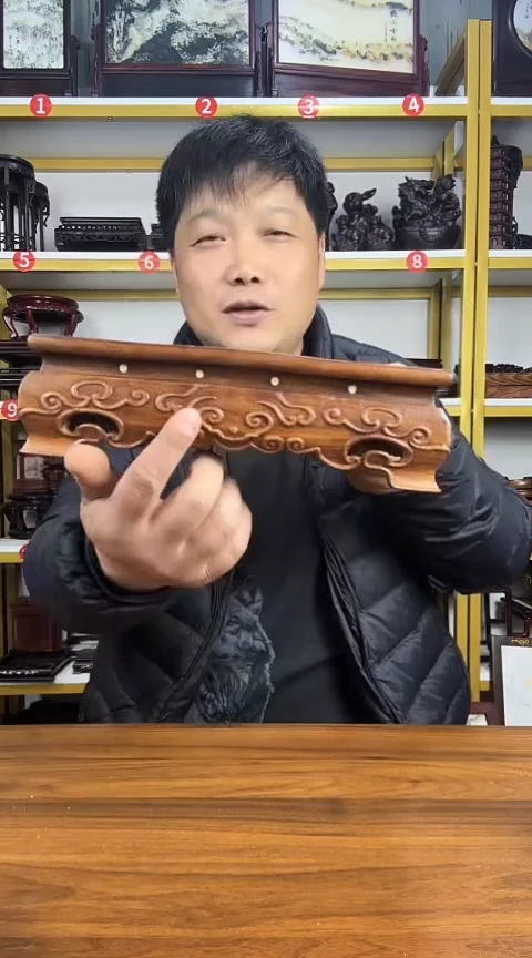 木中****乡非洲酸枝正方底座24CM