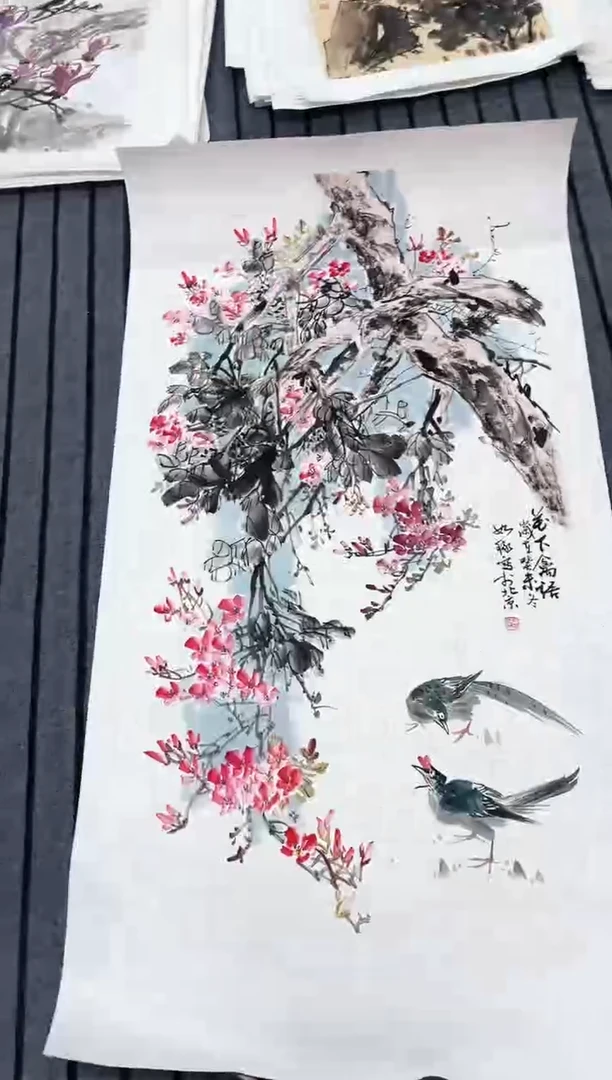 精品国画花鸟作品