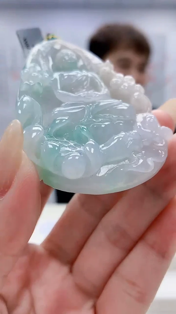 未镶嵌定制翡翠4868lr-毛货挂件24