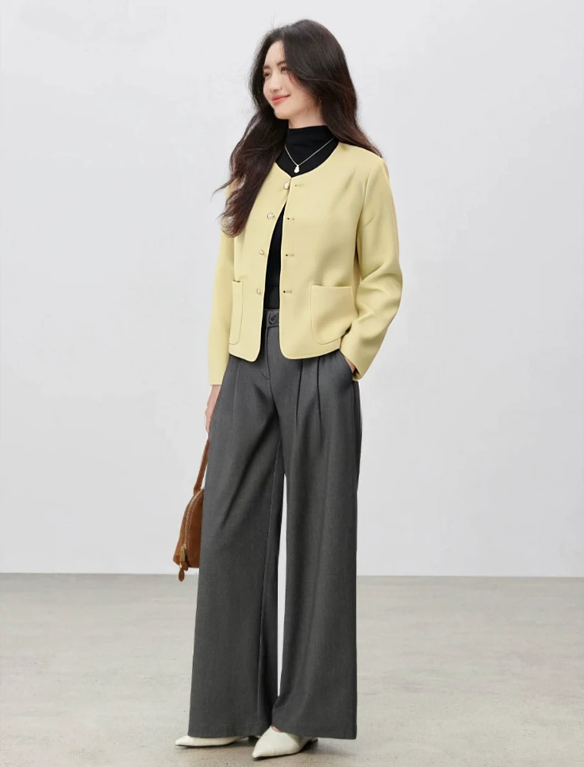 2025款小香风春秋气质小个子短款时尚休闲百搭洋气显瘦外套