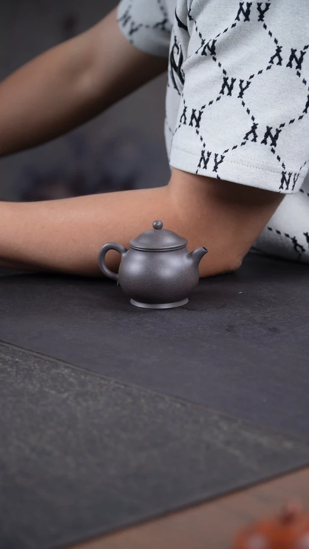 茶壶紫砂天青小潘100cc
