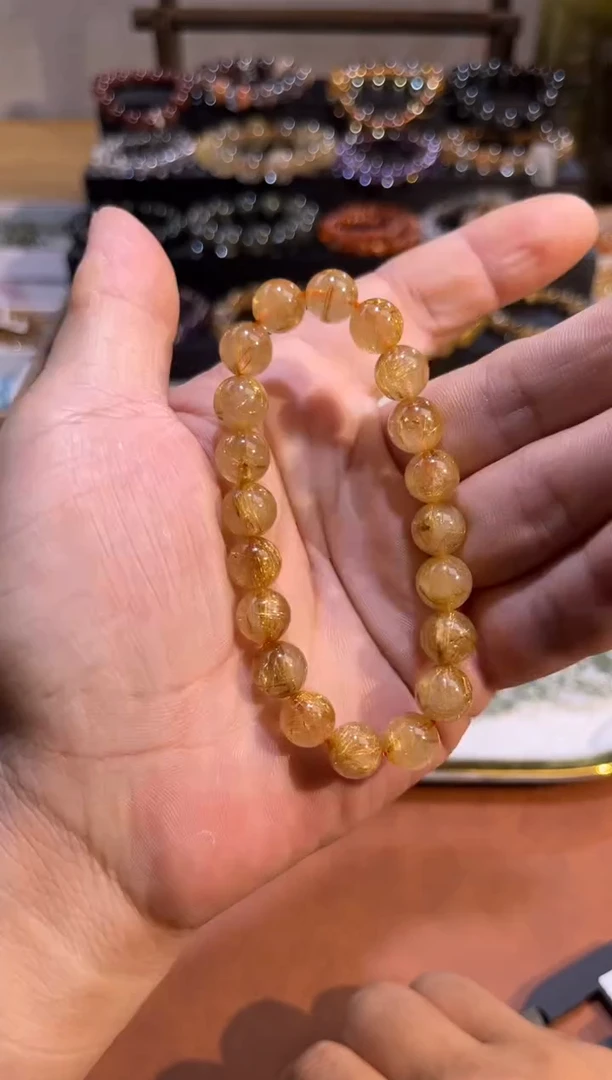 未镶嵌手串水晶SJ-936金发晶