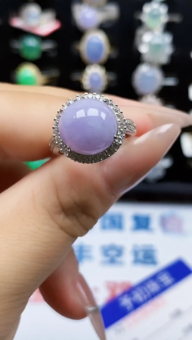 银S925镶嵌戒指翡翠1056