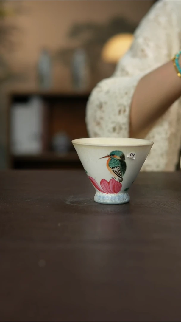 杯景德柴烧手作多人瑕疵