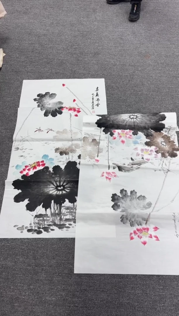 国画艺初美术馆精选链接--40-墨荷图