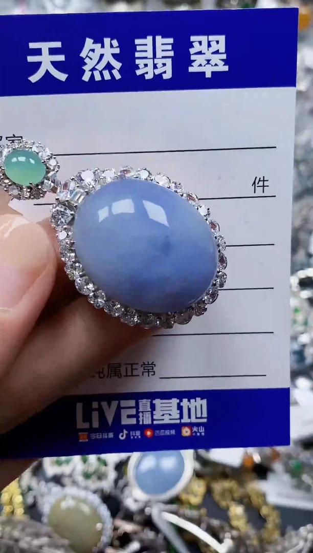 颈饰银S925镶嵌翡翠141