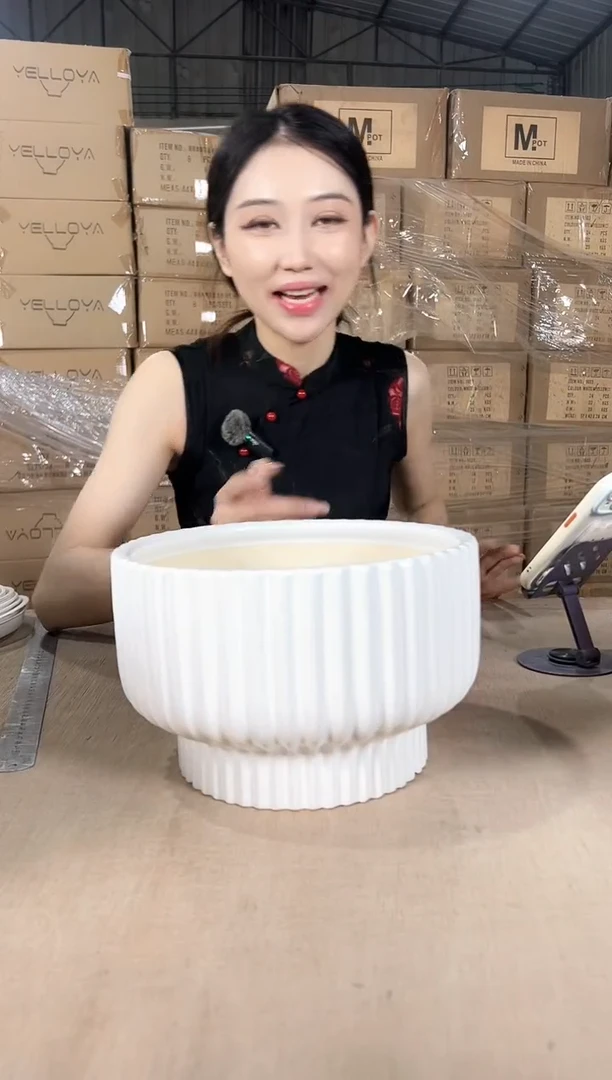 火锅条纹白色大号24x15
