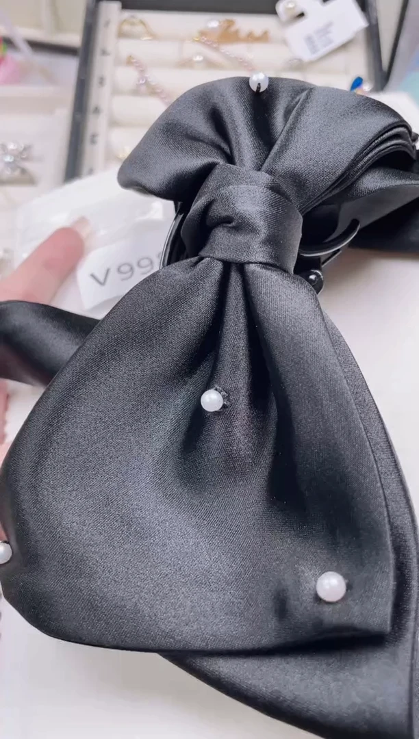 未镶嵌淡水珍珠发夹V998