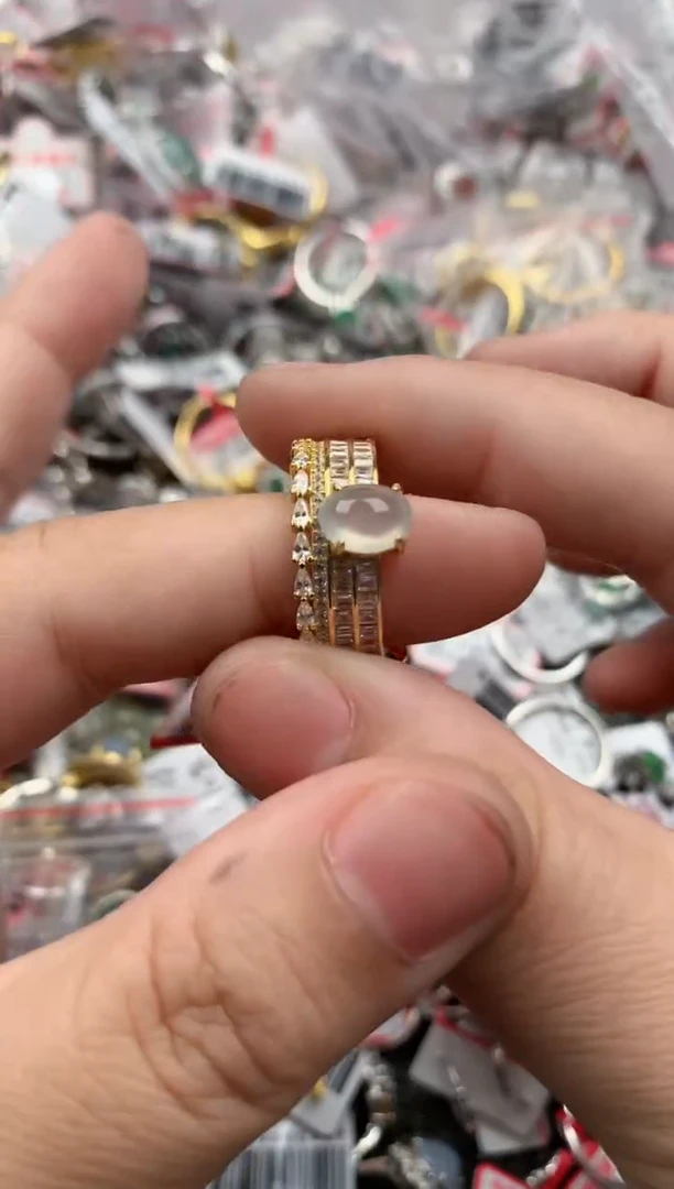 银S925镶嵌戒指翡翠333   4