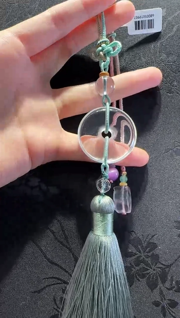 水晶手绳未镶嵌平安扣款