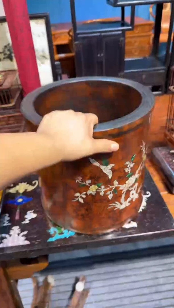 木螺钿大画缸000000