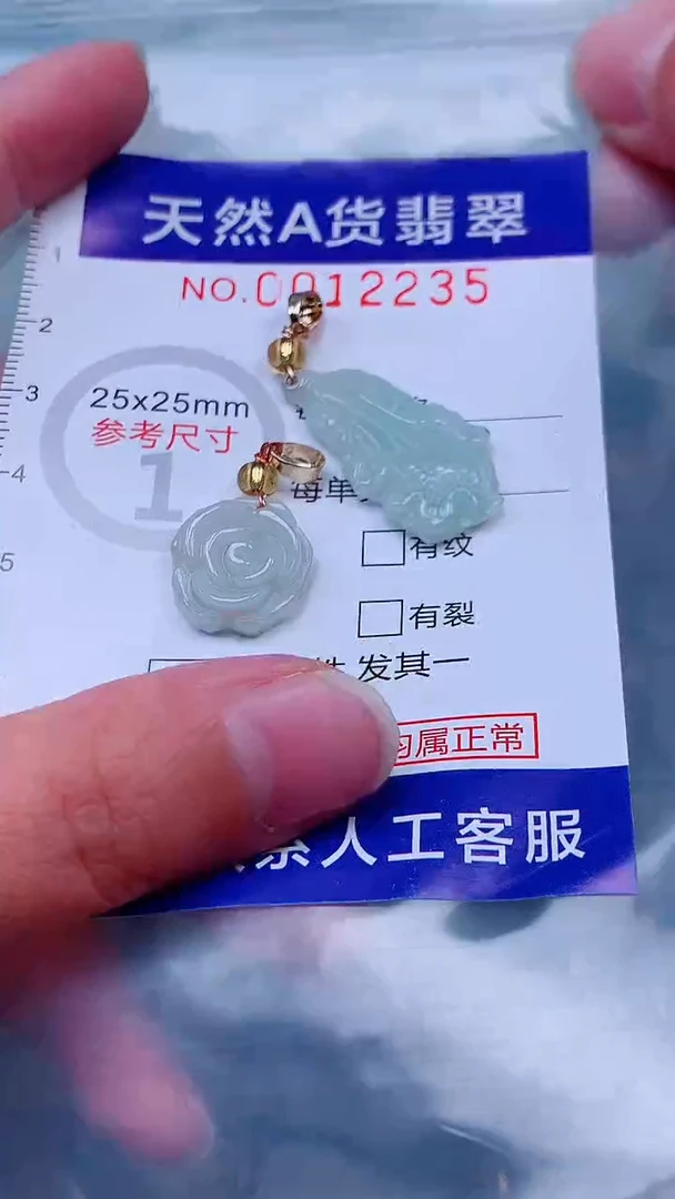 吊坠(不含链)未镶嵌翡翠1