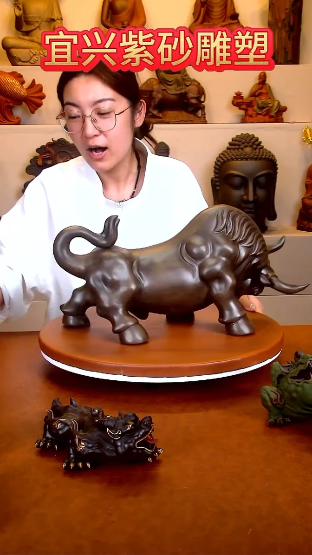 紫砂茶宠牛