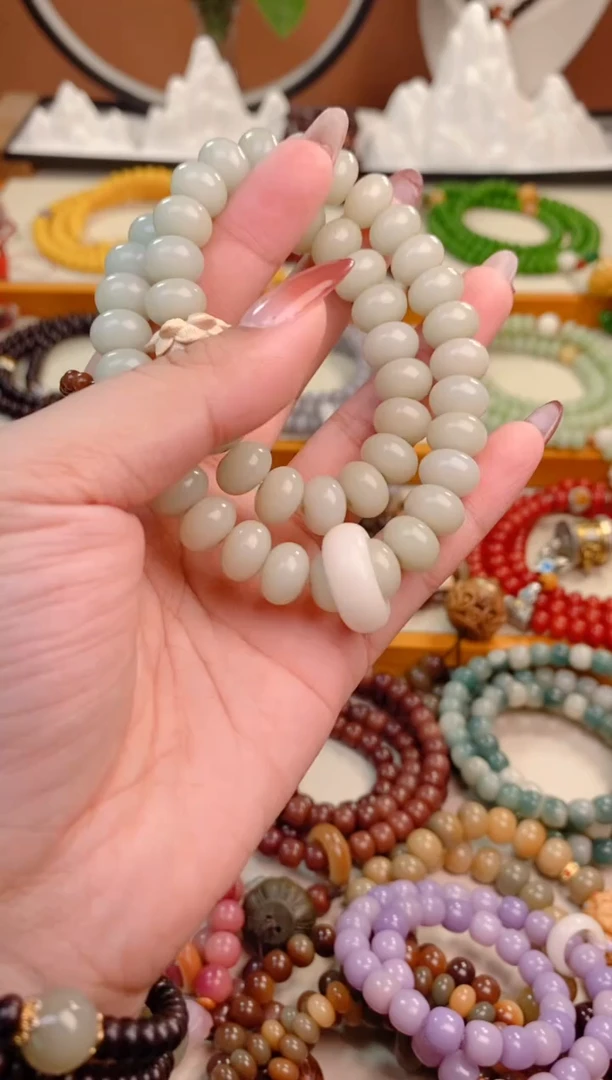 【闪购商品】菩提根/象牙果吊坠天青莲花双圈