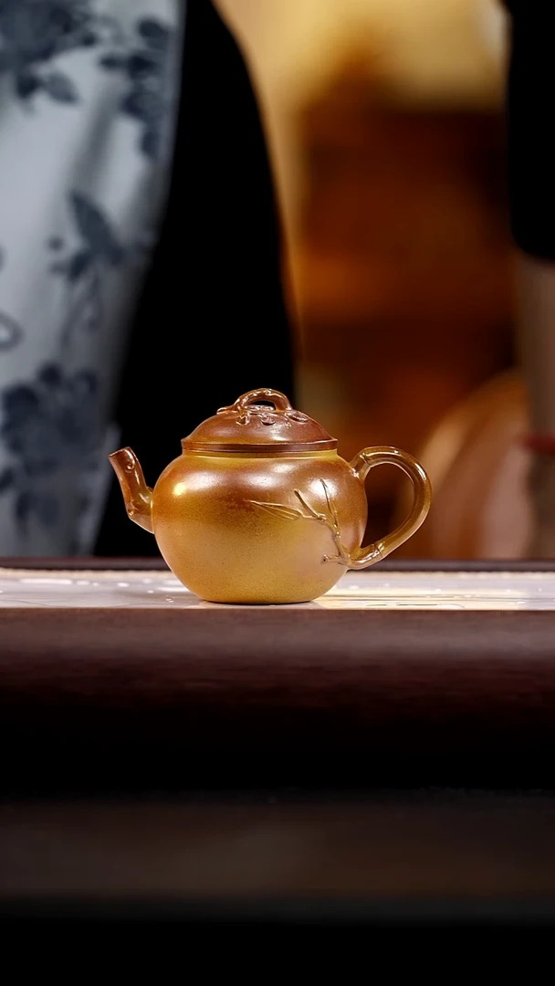茶壶紫砂柴烧岁寒三友150cc