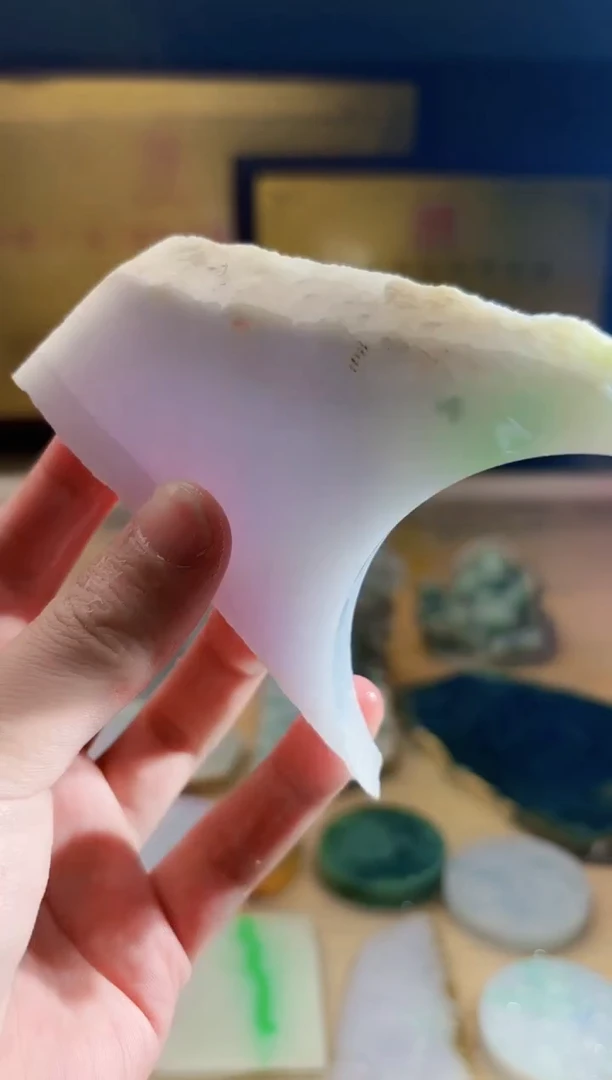 翡翠挂件未镶嵌A货张麦7778