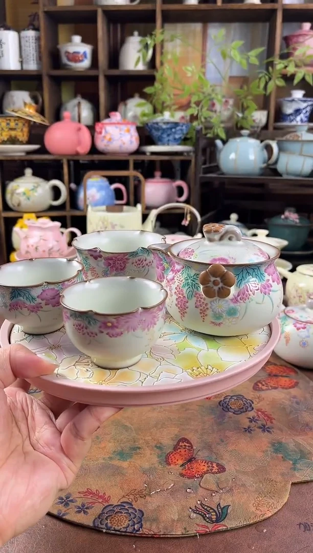 1壶3杯1个茶盘啊啊啊