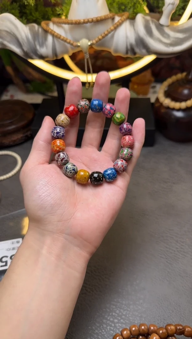 大漆工艺品手串/手链大漆多宝老型12*13