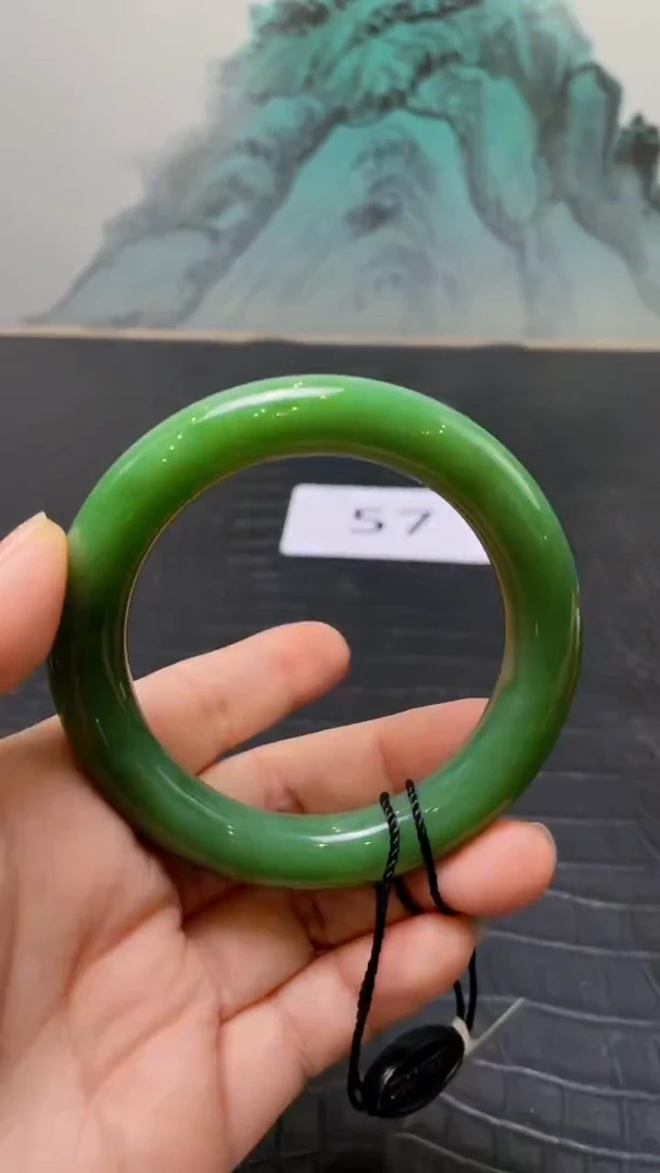 未镶嵌手镯和田玉（碧玉）大**舞57