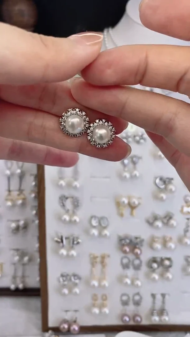 合金耳饰淡水珍珠62