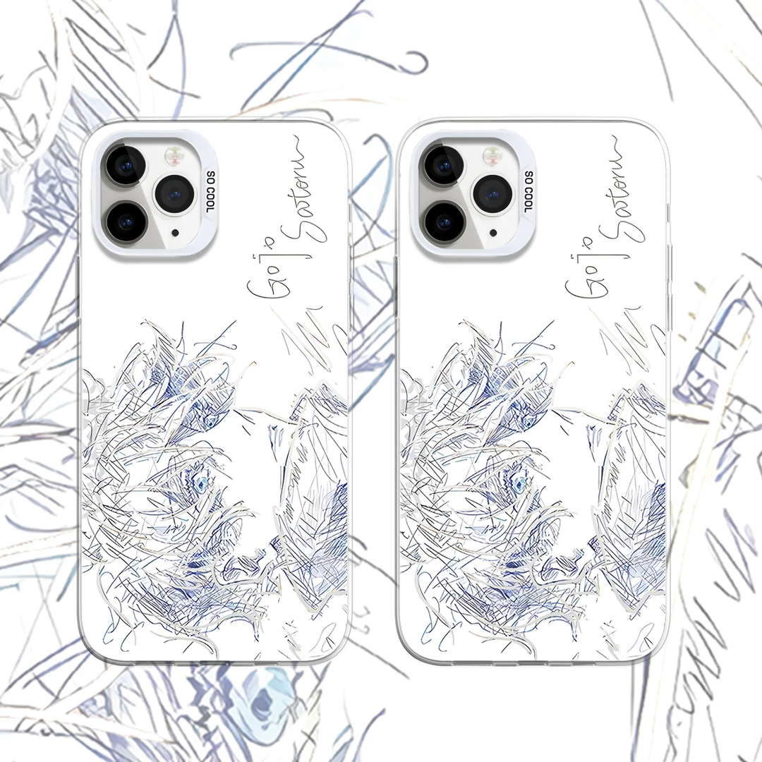 素描五条悟适用苹果17华为oppo/vivo小米IPhone16动漫防摔手机壳