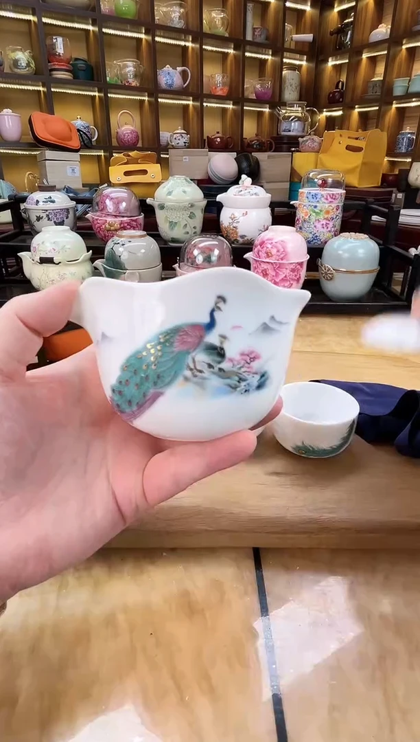 【闪购商品】孔雀白瓷旅行.。。。