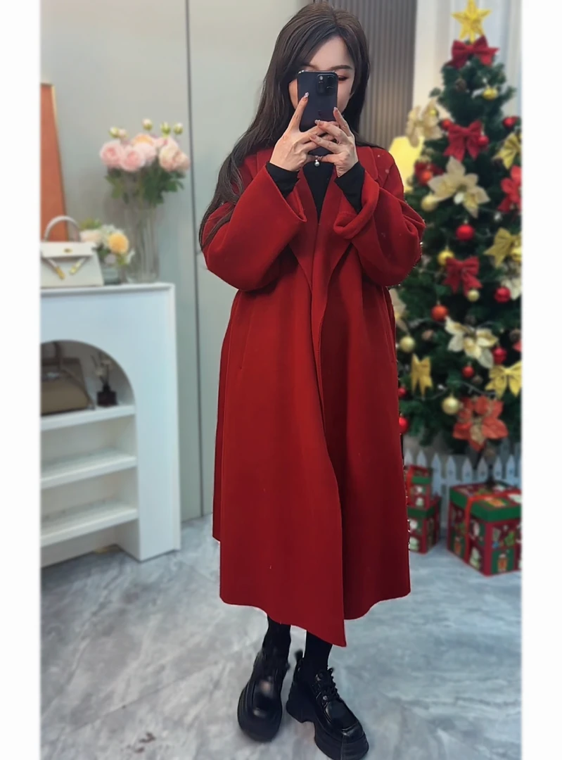 西西里大衣时尚高级感女士羊毛外套气质大衣