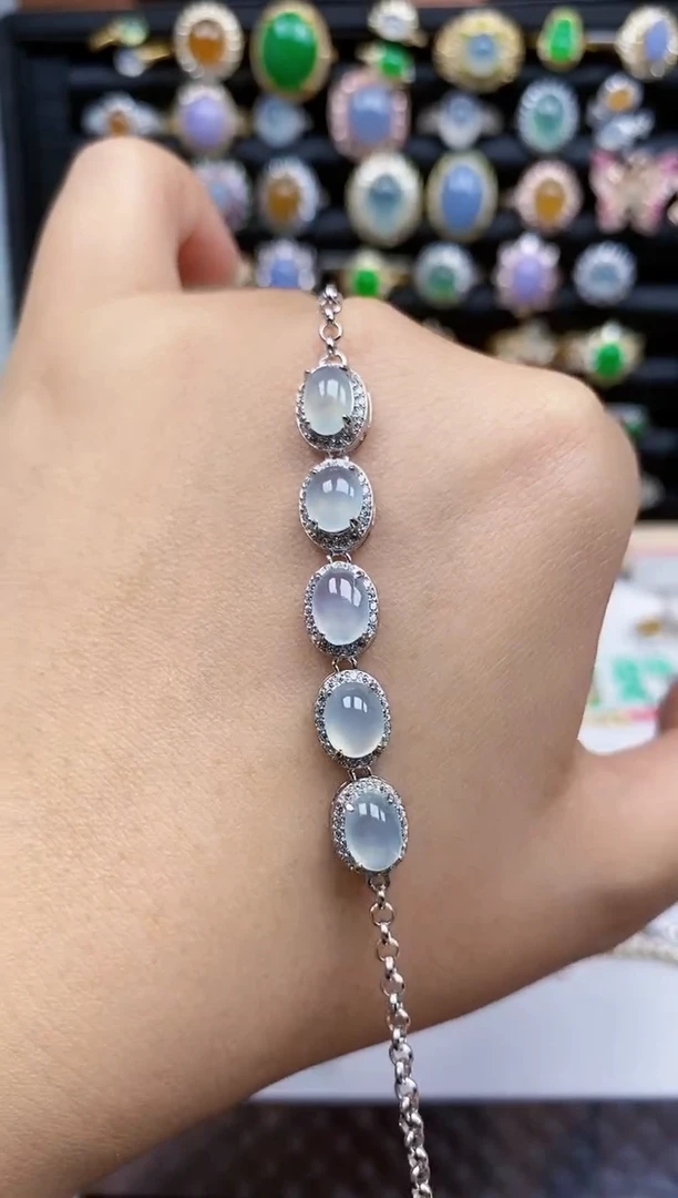 银S925镶嵌戒指翡翠10