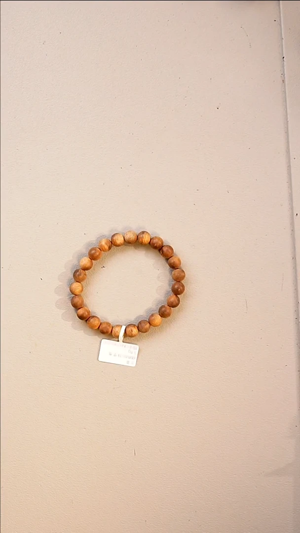 沉香手串天然沉香文莱8mm圆珠单圈