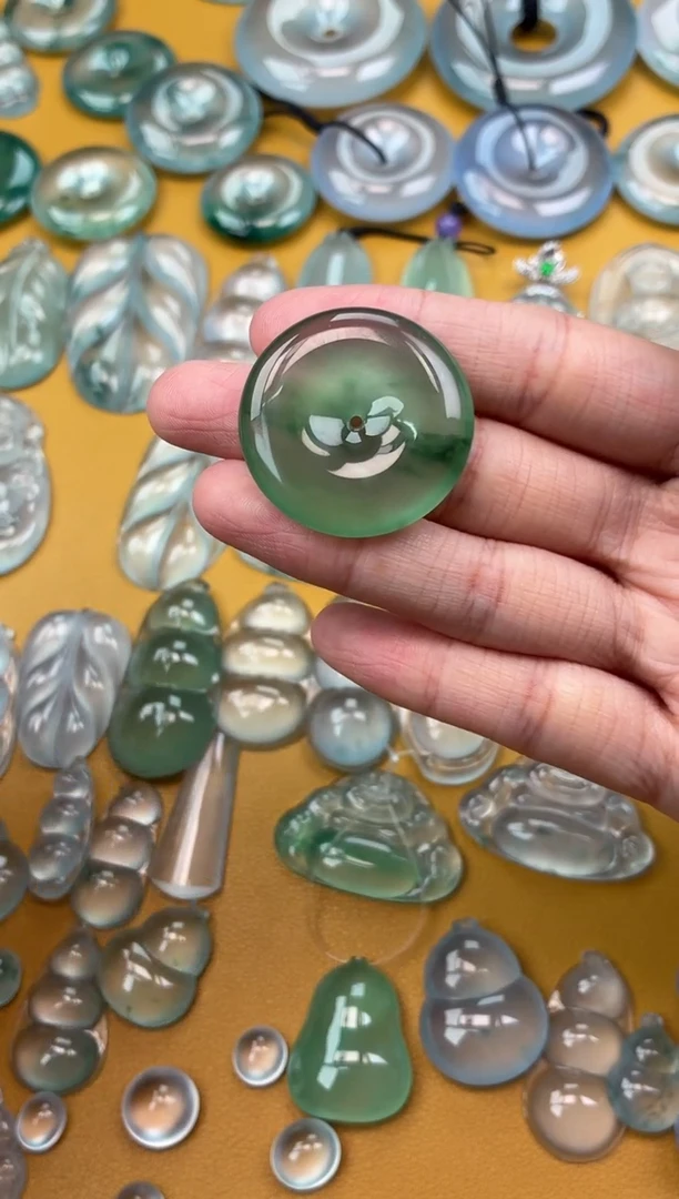 吊坠(不含链)未镶嵌翡翠69 平安扣 30.7 5.8