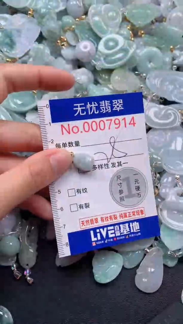 颈饰未镶嵌翡翠7914