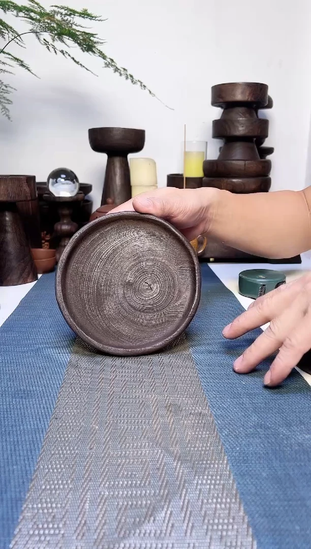香樟木侘寂风碳化木器