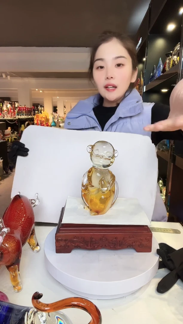 【闪购商品】茶盏琉璃摆件家居摆件