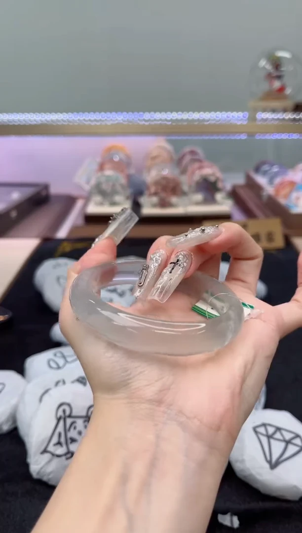 萤石未镶嵌手镯63圈口1Y8240