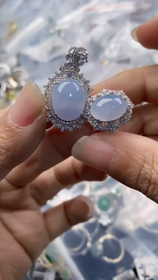 银S925镶嵌戒指翡翠1212---1