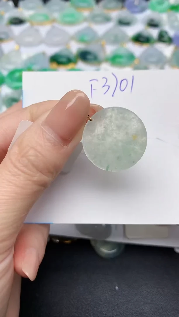 颈饰未镶嵌翡翠天然缅甸A货翡翠百元以上9元证书费自理