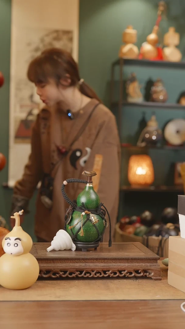 【闪购商品】55号精品天然大漆工艺防渗内胆酒葫芦~