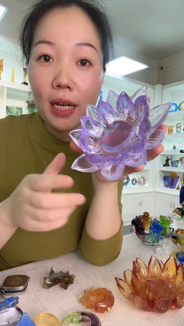 手工艺品琉璃莲花