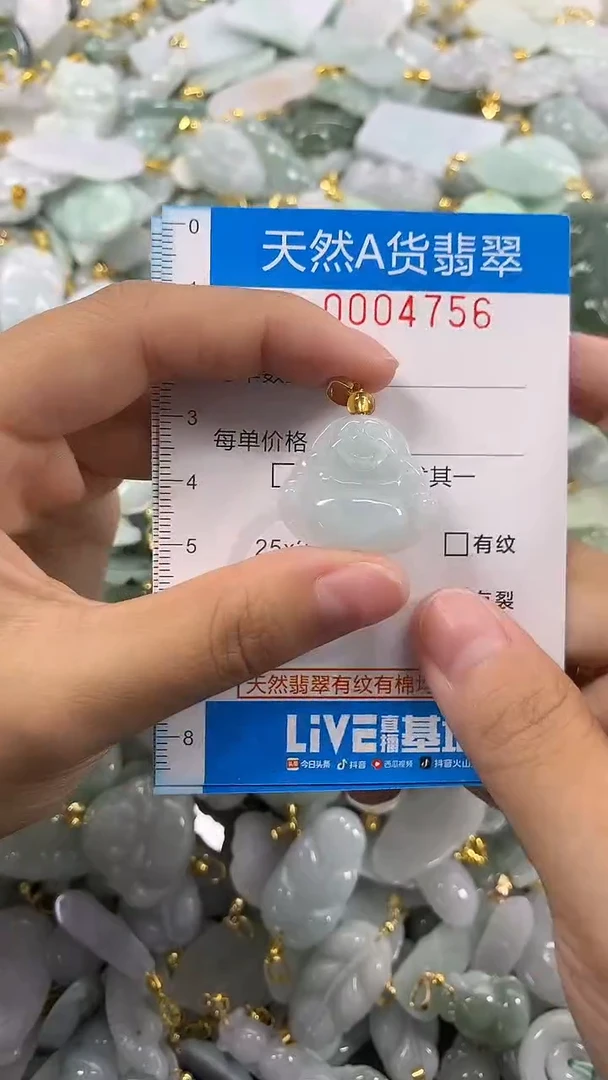 颈饰未镶嵌翡翠净货挂件-4756