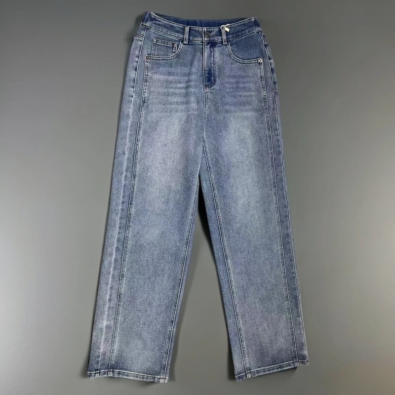 高腰显瘦丹宁拖地裤1078