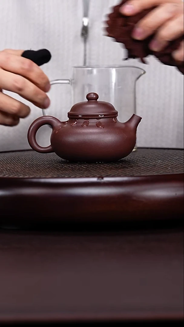 茶壶紫砂岩中紫泥容天200