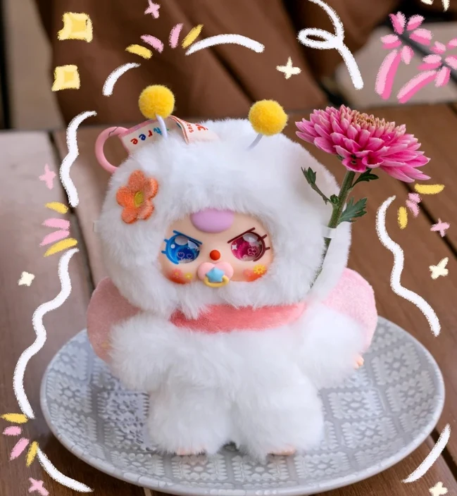 娃三岁babythree春天在哪里系列H潮玩盲盒挂件可爱毛绒礼物