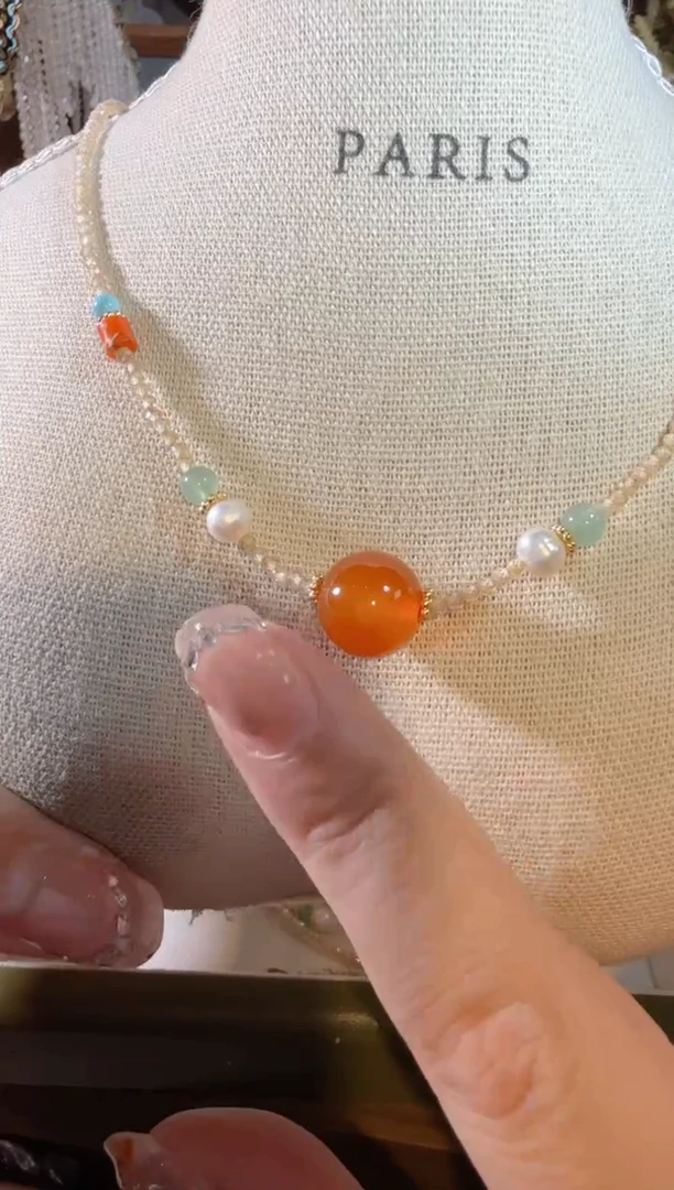 未镶嵌天然锆石日落橙247